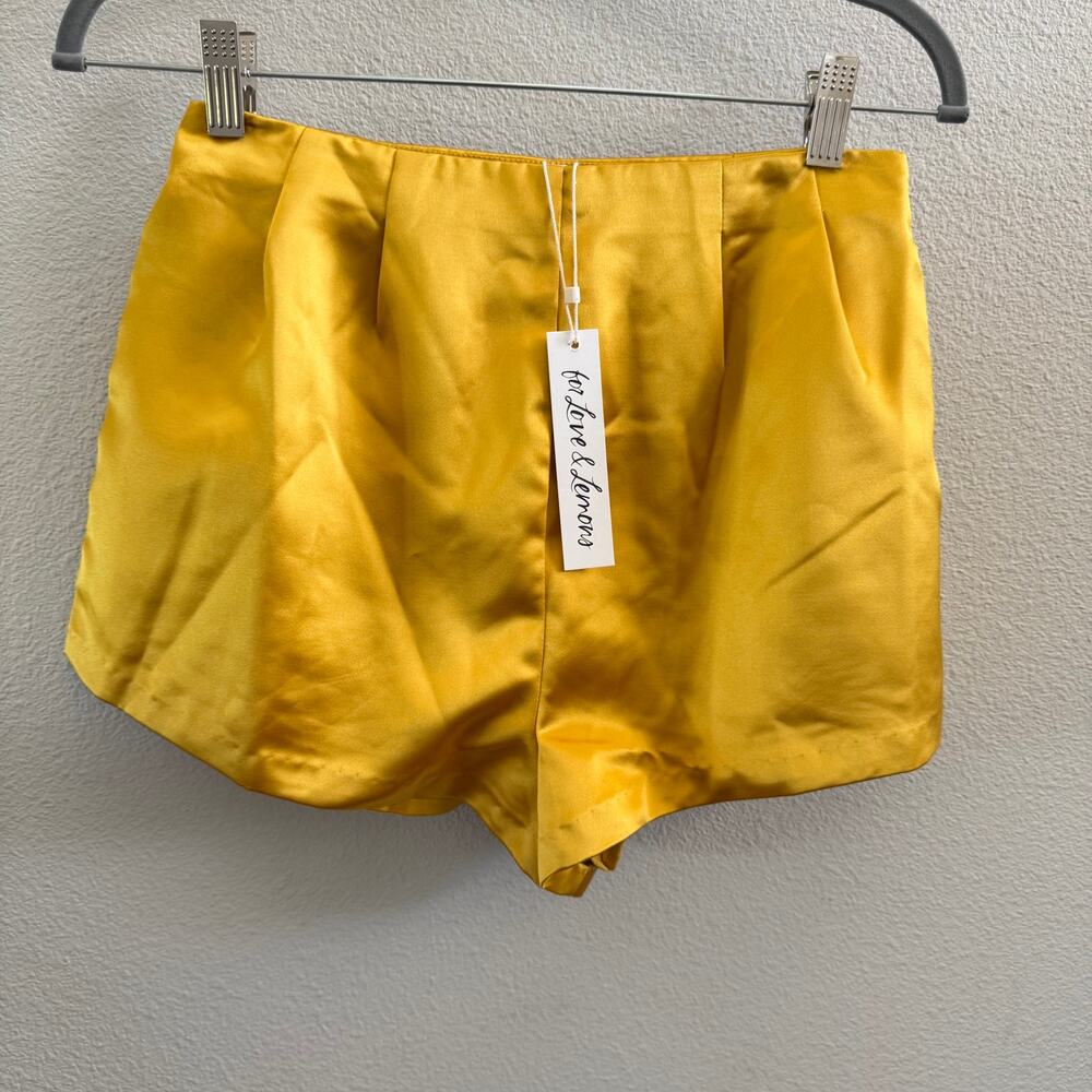 For Love And Lemons Yellow Women's Shorts